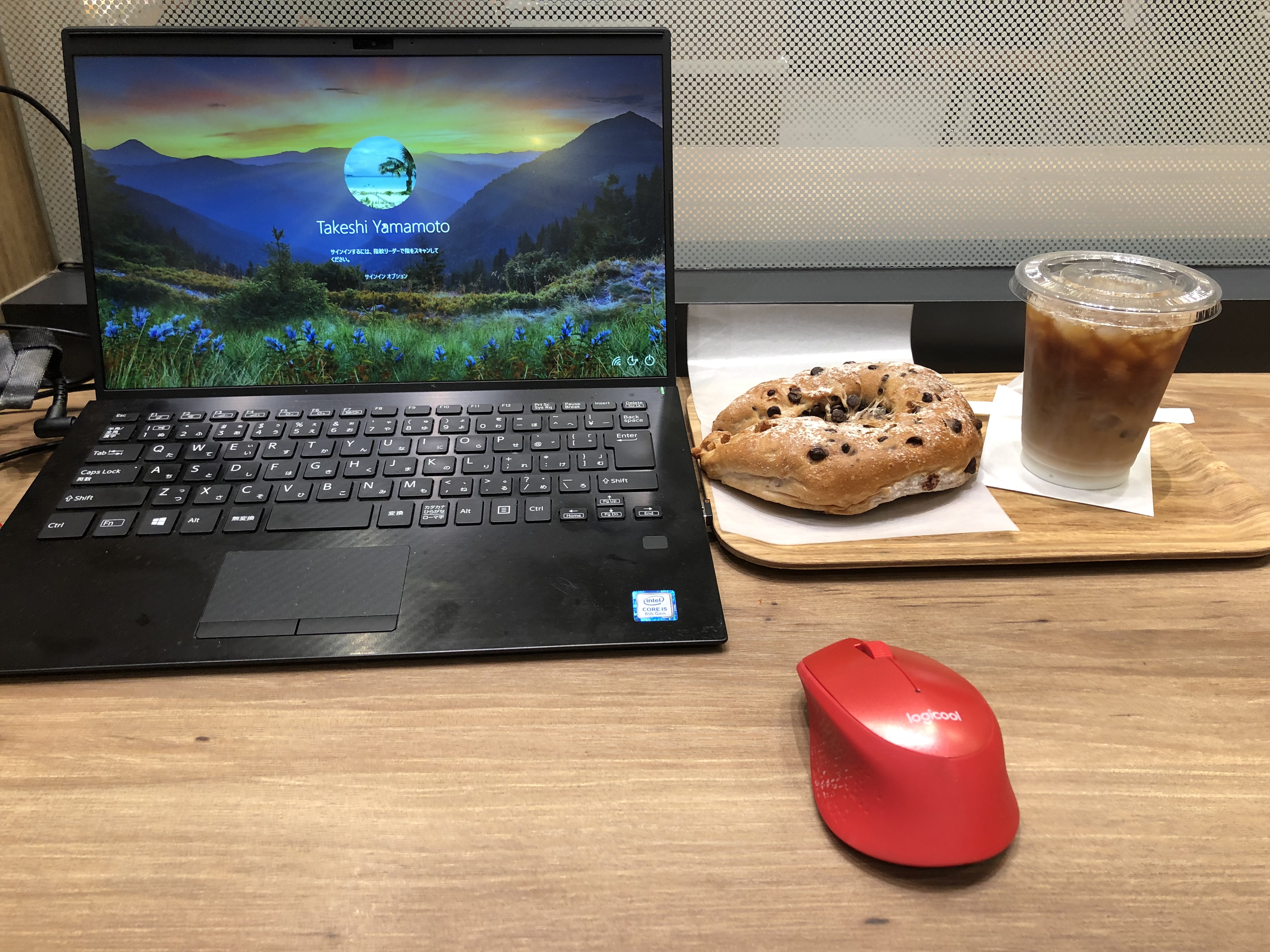 PCと間食